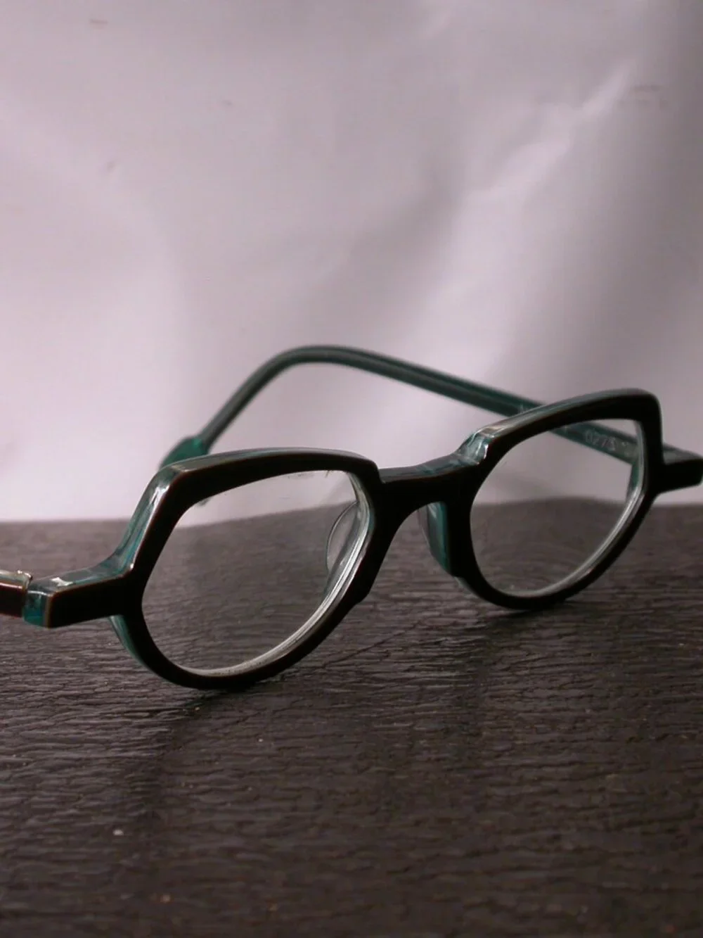 Authentic Anne et Valentin Lunettes Amber Green Eyeglasses Made in France
